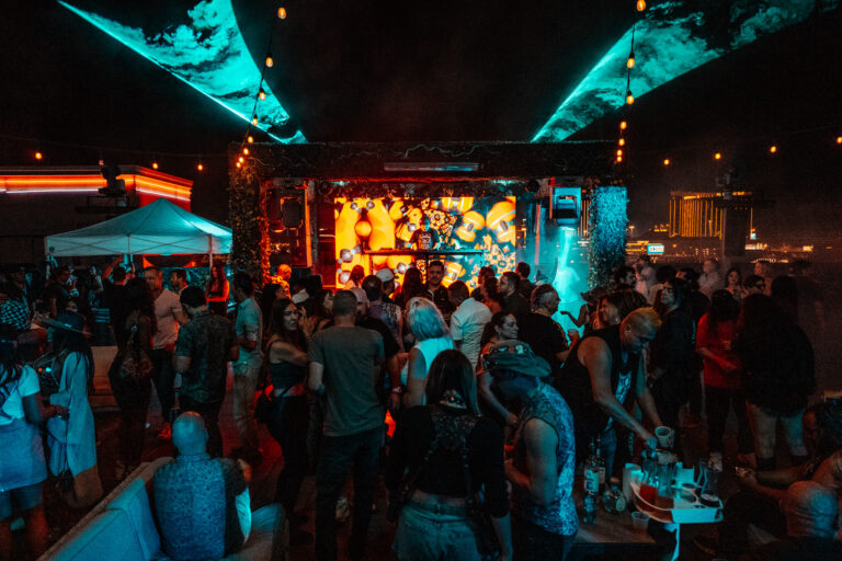 Dance floor full of people at Terrace Afterhours Las Vegas nightclub