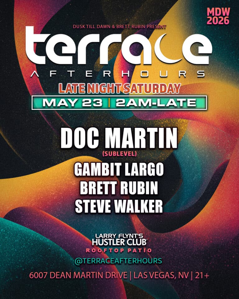flyer for Memorial Day Weekend event at Terrace Afterhours nightclub featuring Doc Martin
