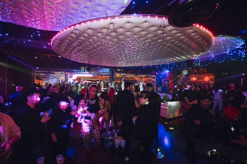 terrace afterhours venue in las vegas full of people on new years eve
