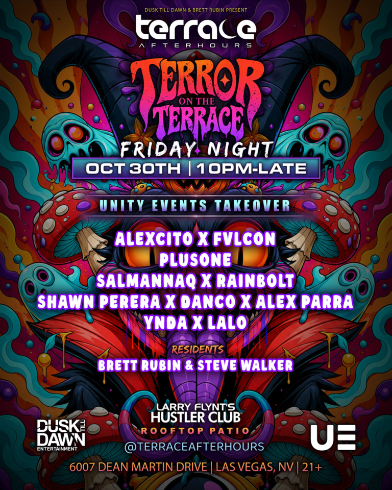 Unity Events at Terrace Afterhours Halloween flyer